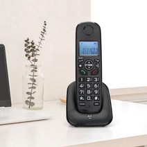 큰버튼 충전식 LCD 무선전화기 사무실 회사 호텔 3자통화 내선전화기 소형무선전화기 집전화기 매장무선전화기 가게전화기 강력벨소리전화기