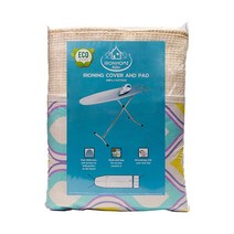 IRON HOME Alfer Ironing Board Cover Printed Geometric Figures with Professional pad 100% Cotton Th