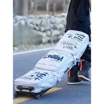 스키 보드 롤러 가방 방수 및 내마모성, 옐로우 두들 휠 백 139x32cm