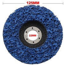 폴리 스트립 디스크 연마 휠 페인트 녹 제거기 1 개 125mm 바이크 오토바이 용 깨끗한 그라인딩 내구성 좋은 앵글 그라인더 자동차, [02] Blue- 125x22mm