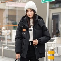 후드 숏 패딩 가을 겨울 다운 여성 루즈핏 자켓