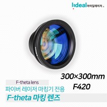아이딜레이저 Wavelength F-theta 파이버 레이저마킹기 렌즈 1064nm 레이저 스캐닝 300 * F420 마킹렌즈