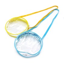 [문구조아] 투명가방 원형 무지 18 x 4cm 비닐가방 노랑, 6개