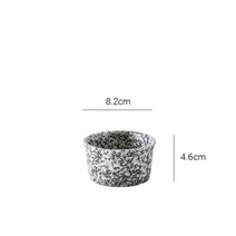 컨벡션오븐 제과제빵오븐 전기오븐 150ml 빈티지 세라믹 베이킹 그릇 케이크 푸딩 셔플 전자 레인지 금형 아침 식사 계란 스팀 컵 과일 요구르트 디저트 접시, d