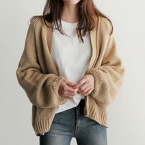 협력브랜드 러블리한 무드의 데일리 가오리핏 니트 가디건