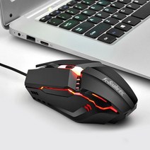 게이밍 손목보호마우스 배그마우스 롤마우스인체 공학 유선 게이밍 마우스 저소음 USB e스포츠용 RGB 방, 01 m11 mouse, 한개옵션1