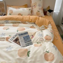 햄프린넨 침대 시트 2 인용... 유로 북유럽 커버 150 침구 세트 이불, 07 7_02 Double(4pcs 150x200)