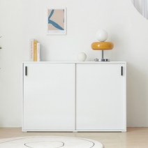 알렉스 안방 다용도실 원룸 거실 정리 베란다 미닫이 슬라이드 수납장 800 1200, 화이트