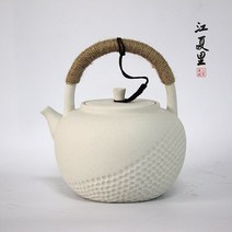고급 전통 도자기 차 주전자 도호 끓인 물 끓인 찻주전자 우려낸 물주전자 백니명화탄로 양생주전자 도자기 다도-104426, 12.돌의주전자 1.1L