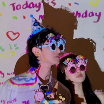 생일파티 교회 홈 대형 장식 파티 용품 미니빔 프로젝터, 4.today is my birthday