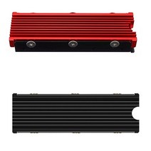 플러그 소켓 산업용 JEYI Cooling Warship NGFF M.2 용 NVME 방열판 알루미늄 2280 열전도 실리콘 웨이퍼 냉각, [01] 빨간
