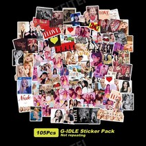 1+1 케이팝 스타 스티커 아이브 블랙핑크 BTS 트와이스 잇지 세븐틴 kpop, G-IDLE 105장
