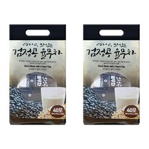 검정콩율무차 40포x2 율무차 율무 검정콩차 식사대용, 2통, 40개입, 20g
