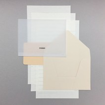 피온지 편지지 핸드메이드 기념일 생일 100일 1주년 예쁜 편지지, 블루