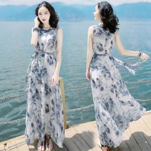 여성 민소매 동남아 원피스 해외 여행 여름옷 괌 몰디브 다낭 베트남 패션 원피스 3XL