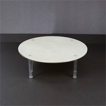 [슈퍼메이트] 아크릴 선반 진열대 화이트 원형 AC-010, 기본