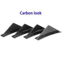 바디킷 자동차 후면 범퍼 립 디퓨저 상어 지느러미 스포일러 VW 골프 MK5 MK6 MK7 MK8 아우디 A3 A4 A6 A7, 01 Carbon Look