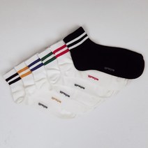 꼬랑내 남자 보드삭스 중목 줄무늬 면 양말 6color