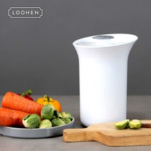 루헨 그대로 스마트 진공 음식물 쓰레기통 안심 음식물통 3L, 화이트, 1개