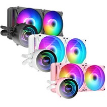 다크프래쉬 Twister DX-240 ARGB CPU 수냉쿨러 핑크