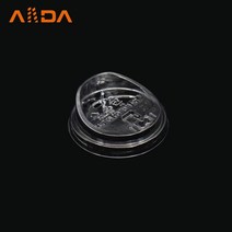 핫뚜껑 롱개폐머그리드 12/16온스 투명 100개