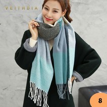 따뜻한 가을 겨울 양모 캐시미어 스카프 넓은 격자 무늬 긴 목도리 랩 담요 도매