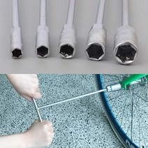 육각볼트 너트 체결 해체 T형 육각렌치 너트조이기 자전거수리 기계해체, 8mm