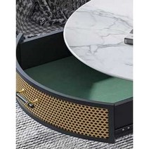 대리석커피테이블 성형외과 미용실 대기실 라운드협탁, 조립식 대리석 테이블 (60x60x45)