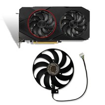 Cavabien 90mm T129215SU 비디오 카드 냉각 팬 ASUS RTX 2060 슈퍼 2070 2080 슈퍼 듀얼 EVO 고급 그래픽 카드 냉각 팬 (그래픽 팬-A)