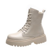 해병대 워커화 정글화 테러화 방한 미군 남자 밀리터리 전술화 군용 여성을위한 블랙 플랫폼 전투 발목 부츠 레이스 업 버클 스트랩 여성 신발 겨울 바이커 여성용