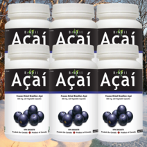 브라질 아사이 베리 500mg 리치 분말 캐나다 영양제 120캡슐 6개
