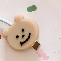 서후네 너무 귀여워 충전케이블 단선방지 캐릭터 보호캡, 1개, 곰