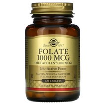 솔가 폴레이트 1 000mcg 120정, 1000mcg, 120 카운트