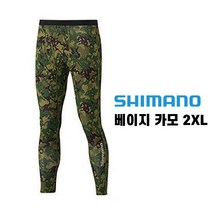 털보낚시 시마노 선 프로텍션 레깅스/베이지 카모 2XL, 단품없음