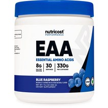 Nutricost EAA 파우더 30회 분량 (블루 라즈베리) 필수 아미노산 GMO 프리 글루텐 채식주의자 친화적 미국직송 317436, 11.6 Ounce (Pack of 1)