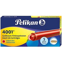 [일본 직송] 펠리칸 만년필 tp6 잉크카트리지 레드 1박스 수입정품, gtp5, 빨간색