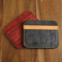 일로레더 2단 카드지갑만들기 가죽공예키트 DIY 학교수업재료 공예반제품 바느질공예 (이니셜각인포함), 본(베이지), 옐로우