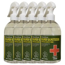 프루프루 핸드 세니타이저 겔 플러스 (스프레이타입-500ml)--에탄올70% 글리세린. 살균소독제, 5개, 500ml