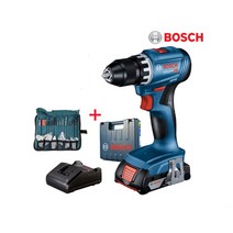 보쉬18V충전해머드릴GSB18v-21세트 본체 배터리 충전기 케이스 +악세사리100P