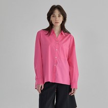 나인 백 포인트 Y넥 박시블라우스