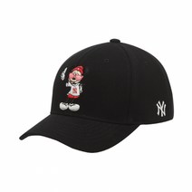 MLB X MICKEY 커브조절캡 NY BLACK 커브캡