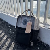피엘라벤 칸켄가방 FJALLRAVEN 방 하이 여행 방수 여성 캐주얼 포그 레인보우 아트, 검정과 회색
