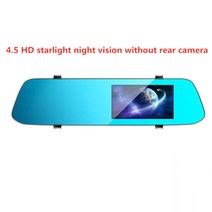 car dvr 10 인치 스트림 미디어 듀얼 렌즈 비디오 레코더 백미러 대시 캠 전면 및 후면 카메라 야간 투시경 대시 캠, 4.5스타 야간 투시경, 씨엔, 32g