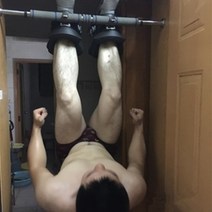 거꾸리 발걸이 가정용 허리 스트레칭 홈트 운동 기구, 블루