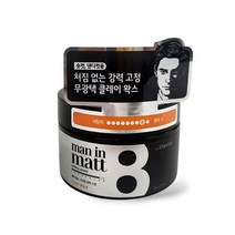 엘라스틴 맨인매트 Man In Matt No8 클레이왁스 80g 쳐짐없는 강력고정 숏컷 댄디컷용 무광택 헤어젤 헤어왁스 헤어스타일링 벌집추출물함유 1021452