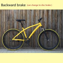 단일 속도 산악 자전거 26 인치 shockproof 포크 트랙 자전거 역방향 브레이크 고정 기어 mtb 프레임 자전거 더블 디스크 브레이크, 16, 26인치