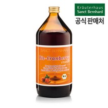 [독일직배송] 유기농 100% 링곤베리 퓨레 주스 1000ml (크랜베리) 크로이터하우스 상트베른하르트