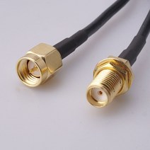 RG316 RG174 케이블 SMA 수컷-SMA 암 너트 벌크 헤드 연장 동축 점퍼 피그 테일, RG174 SMA M SMA F_100CM