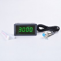 금당물산마켓 스피드건 야구공케이스 속도측정기 4디지털 LED 레드 블루 그린 타코미터 게이지 RPM 속도계, 03 green, 03 green