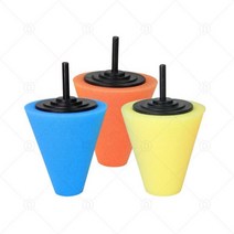 전기 드릴에 사용되는 자동 휠 연마 스폰지 Burnishing Ball Polishing Cone Set 자동차 허브 버핑 키트, 1